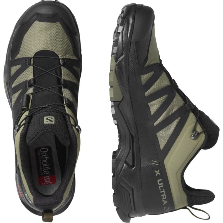 Tênis De Caminhada Salomon X Ultra 4 GTX Masculino Pretas Verde Oliva | PT T02874